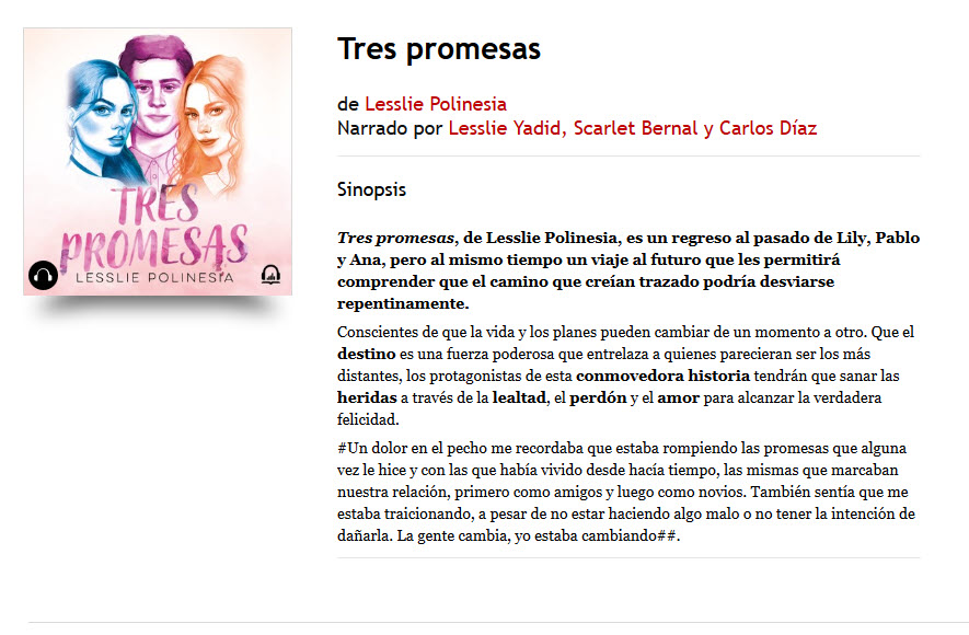 Tres Promesas - Cursosenoferta.com